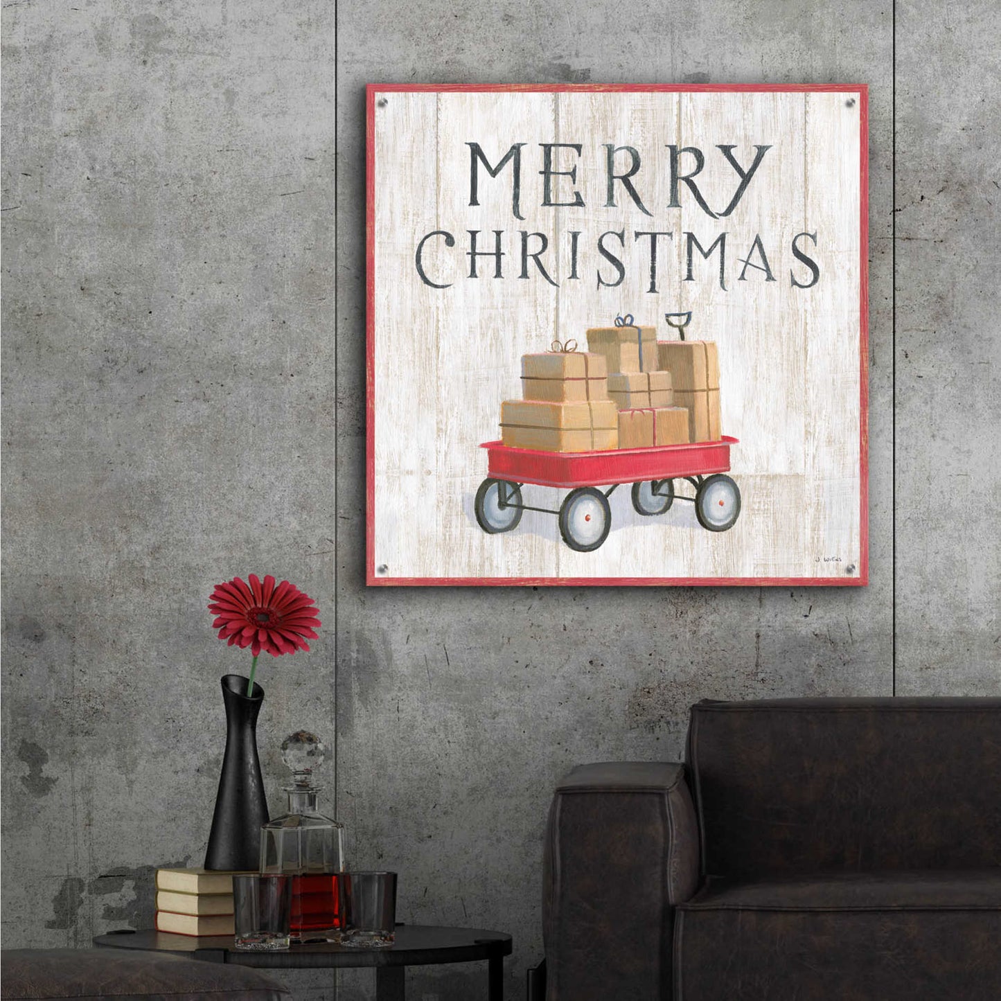 Epic Art 'Christmas Affinity XII' by James Wiens, Acrylic Glass Wall Art,36x36