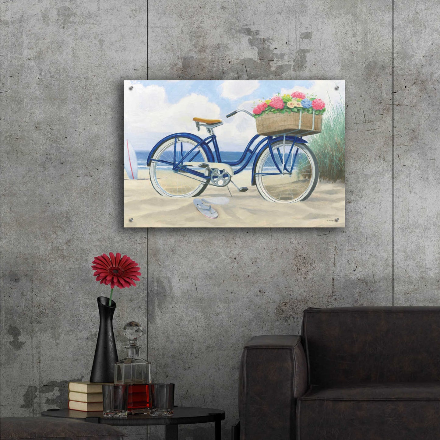 Epic Art 'Beach Time II' by James Wiens, Acrylic Glass Wall Art,36x24