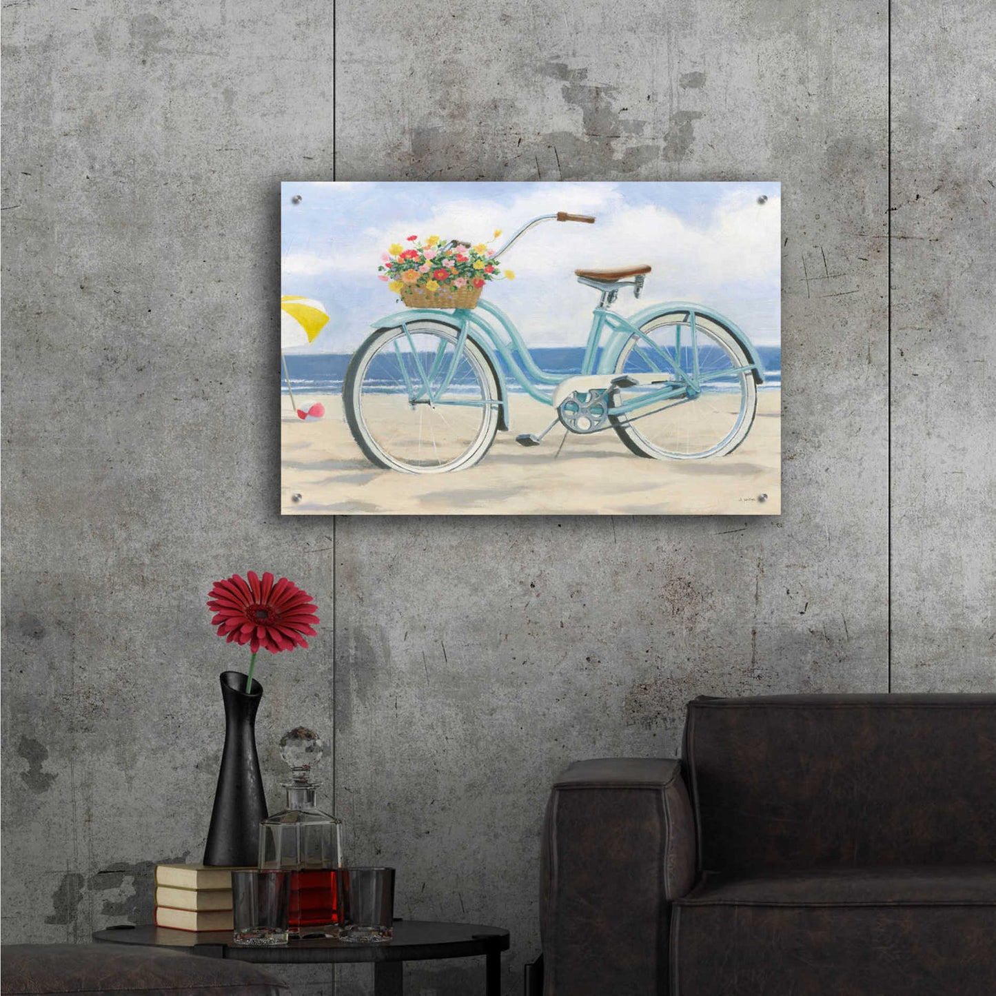 Epic Art 'Beach Time III' by James Wiens, Acrylic Glass Wall Art,36x24