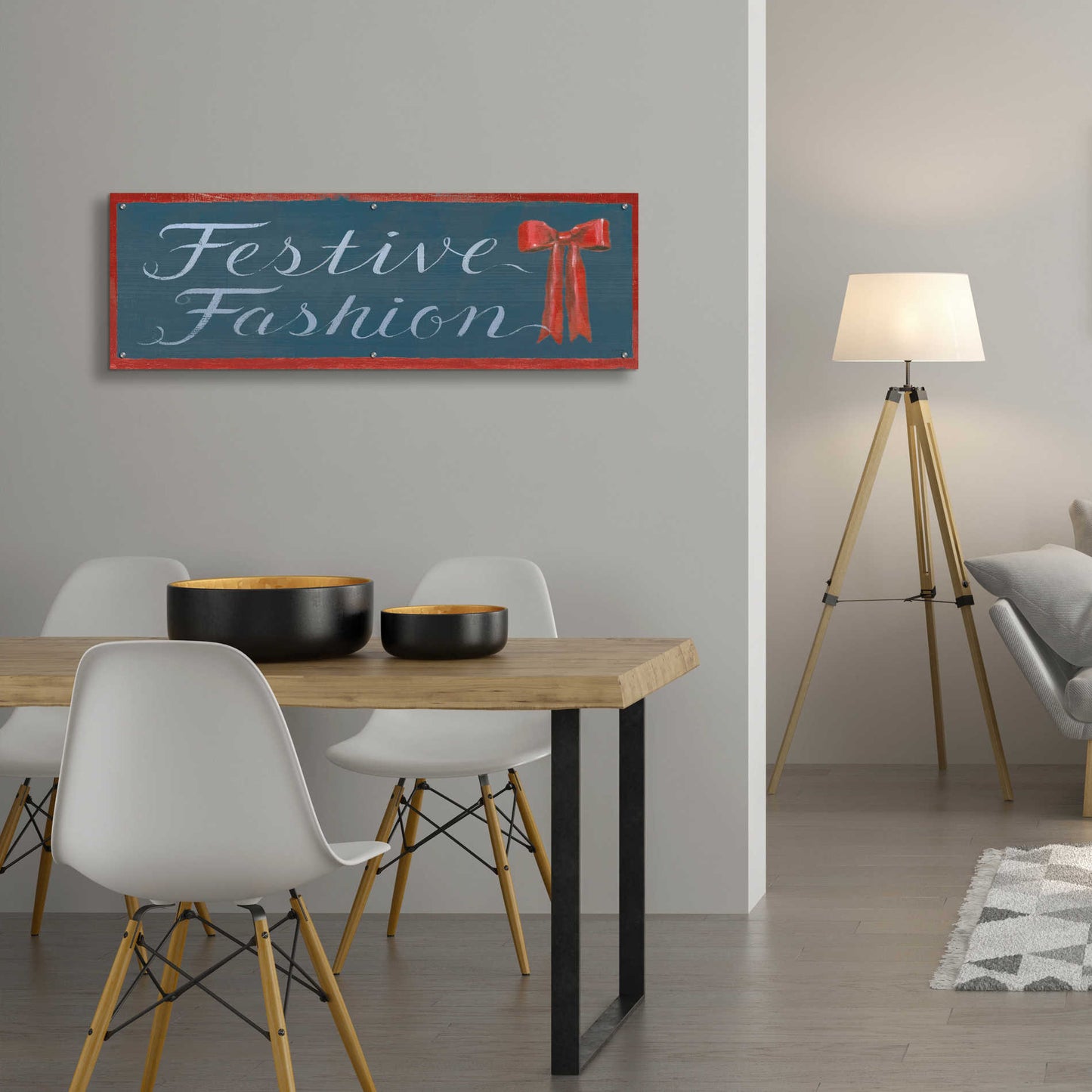 Epic Art 'Holiday Moments X' by James Wiens, Acrylic Glass Wall Art,48x16
