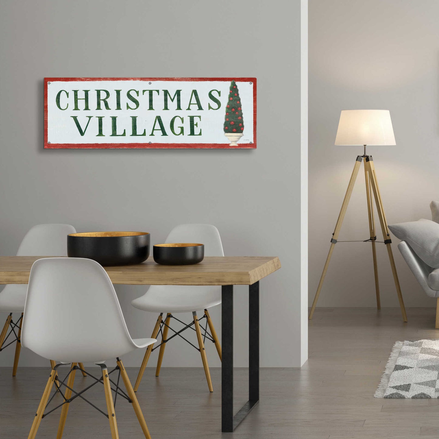 Epic Art 'Holiday Moments XI' by James Wiens, Acrylic Glass Wall Art,48x16
