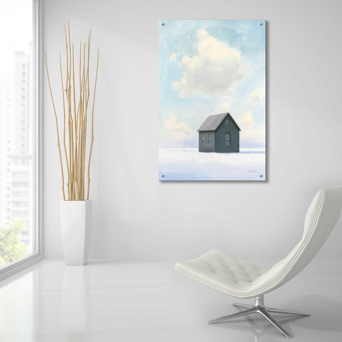 Epic Art 'Lonely Winter Landscape III' by James Wiens, Acrylic Glass Wall Art,24x36