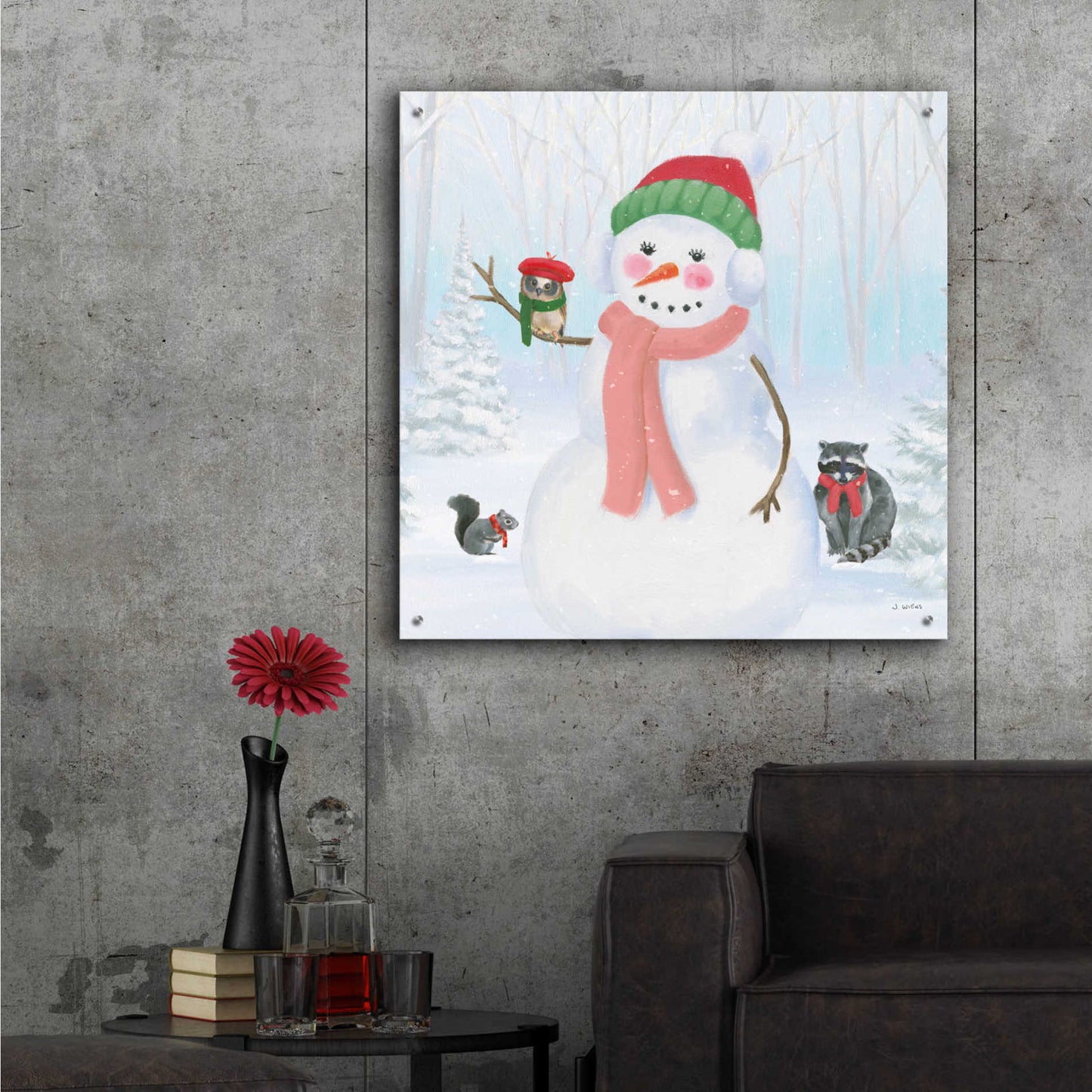 Epic Art 'Dressed for Christmas IV Crop' by James Wiens, Acrylic Glass Wall Art,36x36