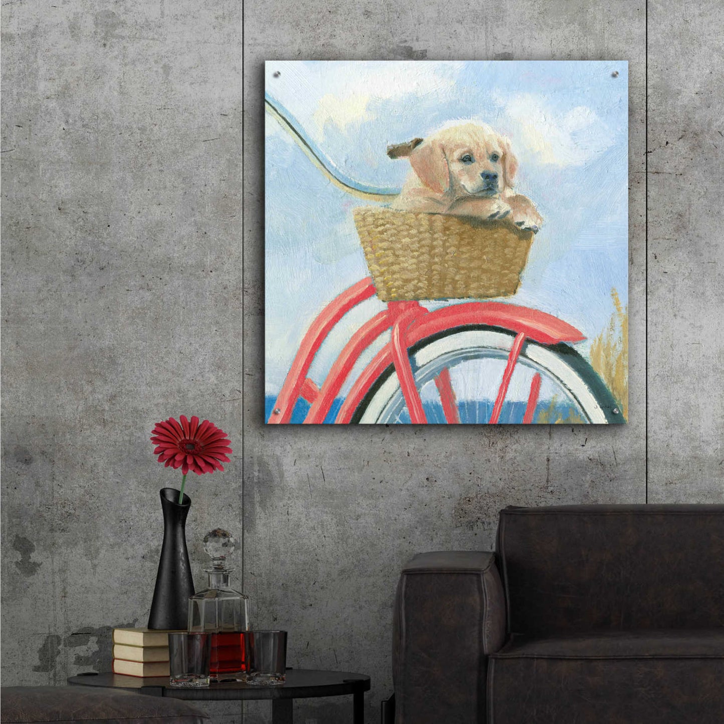 Epic Art 'Beach Ride V' by James Wiens, Acrylic Glass Wall Art,36x36