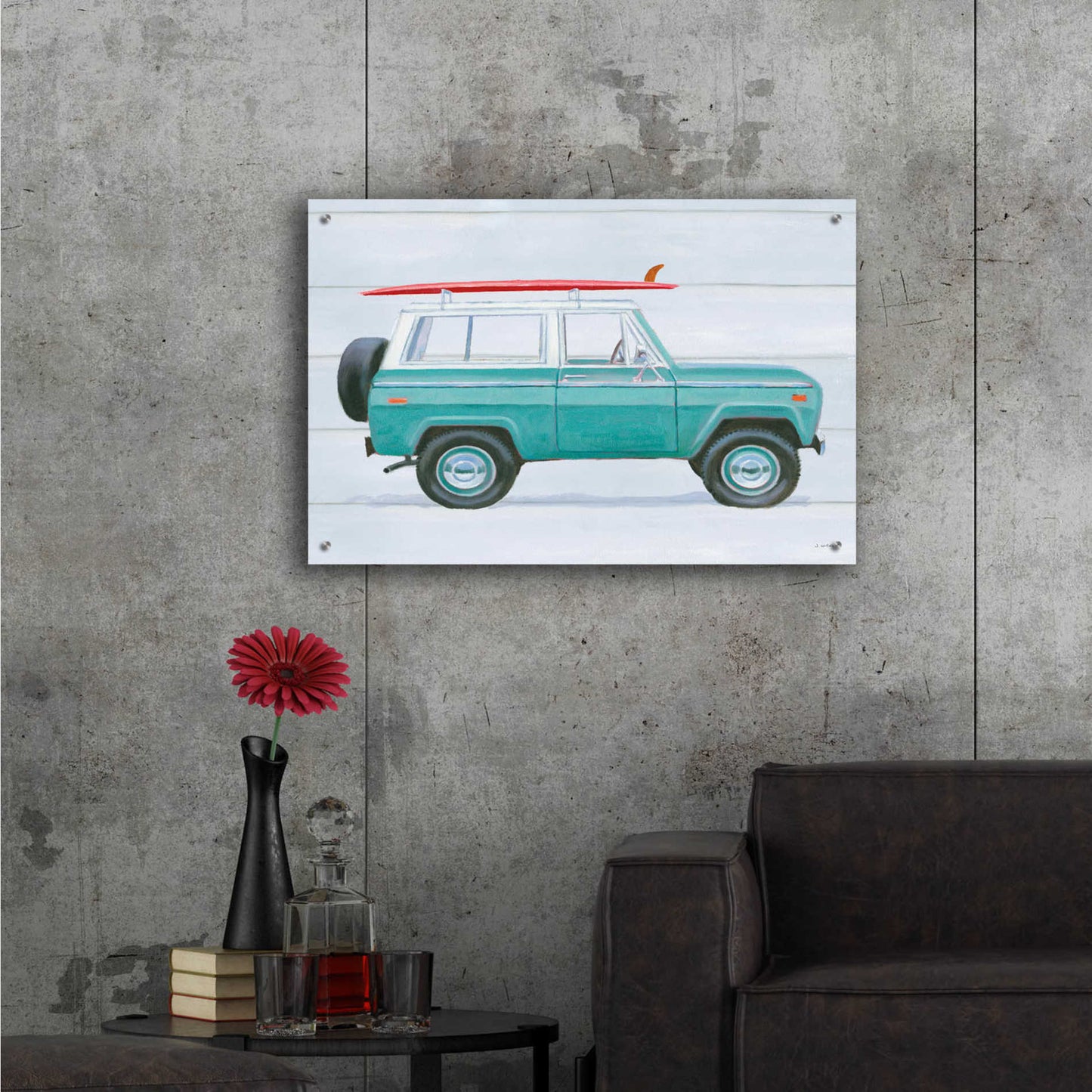 Epic Art 'Beach Ride VII' by James Wiens, Acrylic Glass Wall Art,36x24
