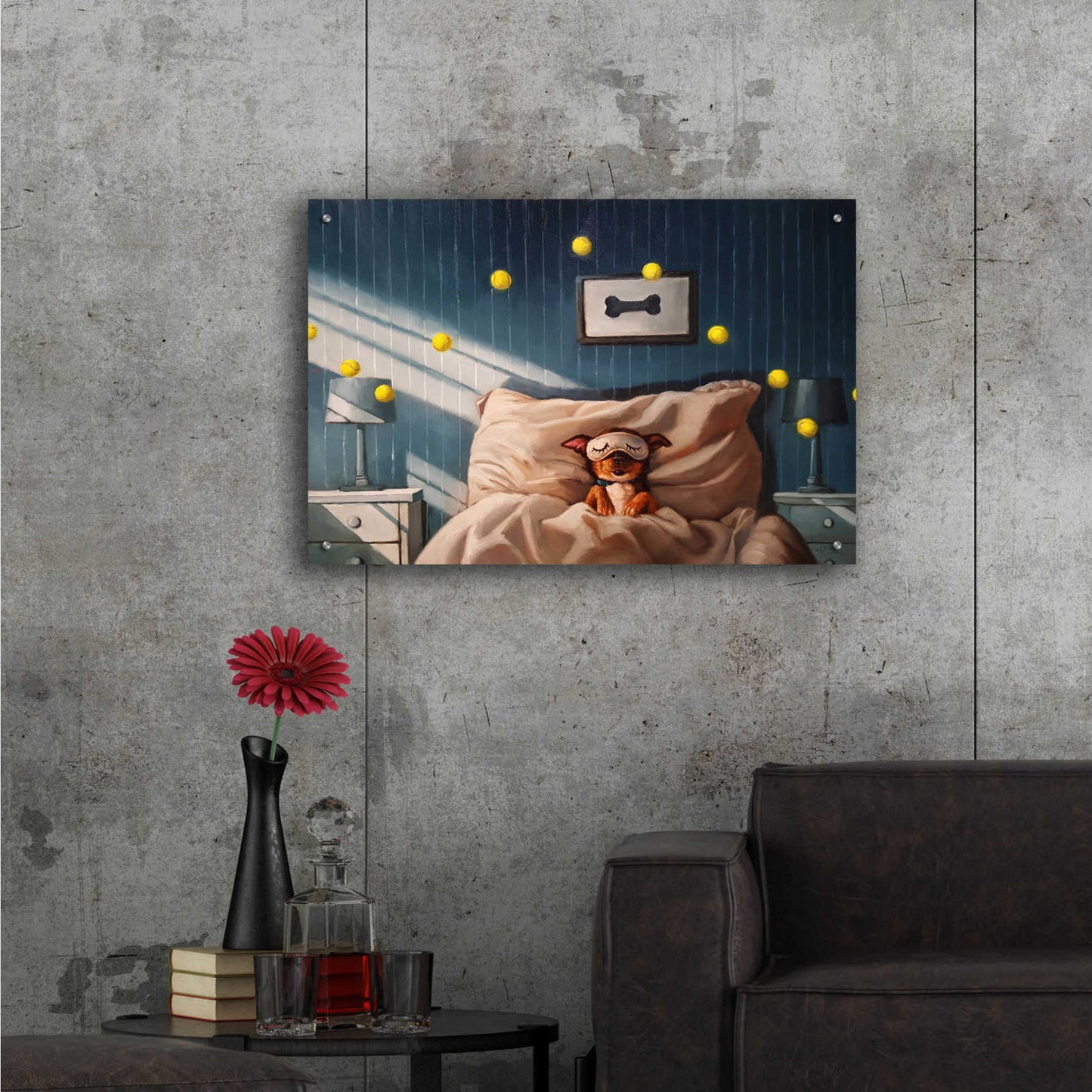 Epic Art 'Bentley’s Dream' by Lucia Heffernan, Acrylic Glass Wall Art,36x24