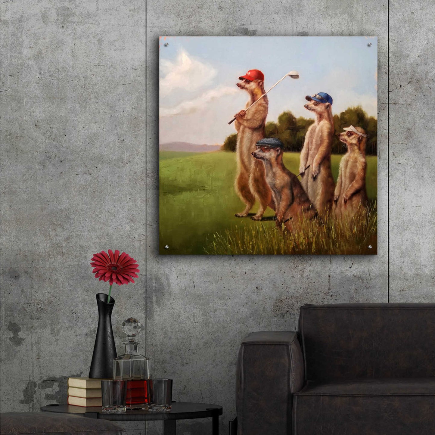 Epic Art 'Men’s Day' by Lucia Heffernan, Acrylic Glass Wall Art,36x36