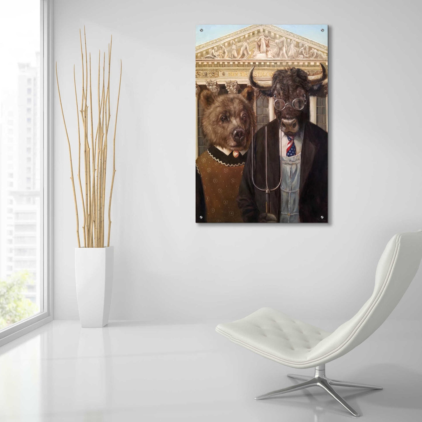 Epic Art 'Wallstreet Gothic 2' by Lucia Heffernan, Acrylic Glass Wall Art,24x36