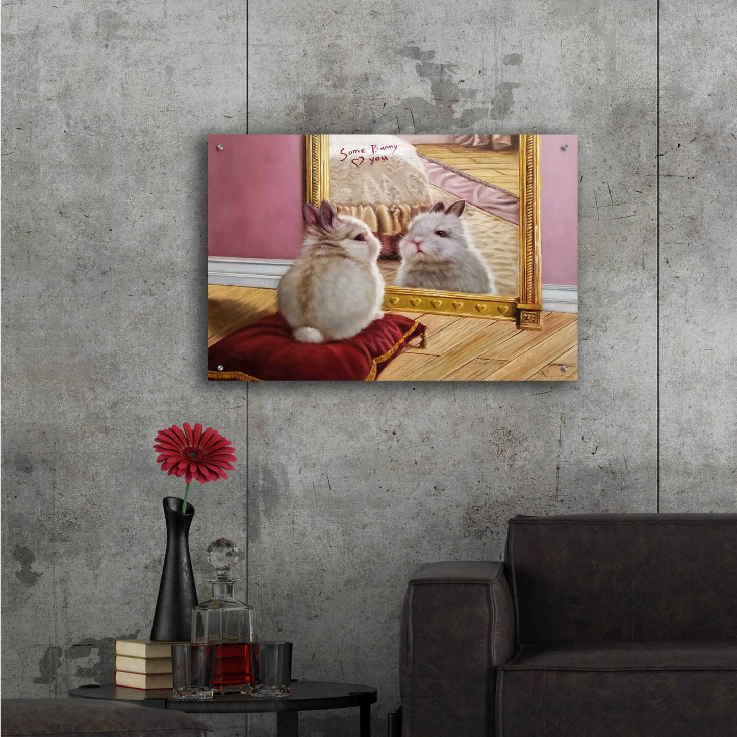 Epic Art 'You’re Loved' by Lucia Heffernan, Acrylic Glass Wall Art,36x24