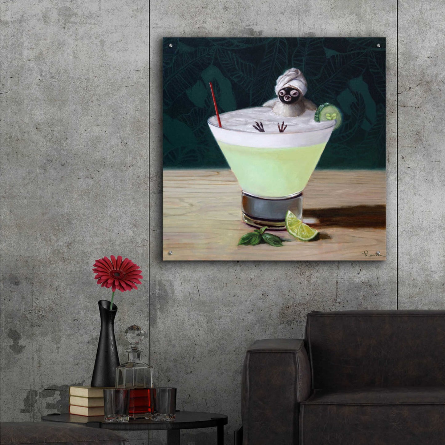 Epic Art 'Day Off' by Lucia Heffernan, Acrylic Glass Wall Art,36x36