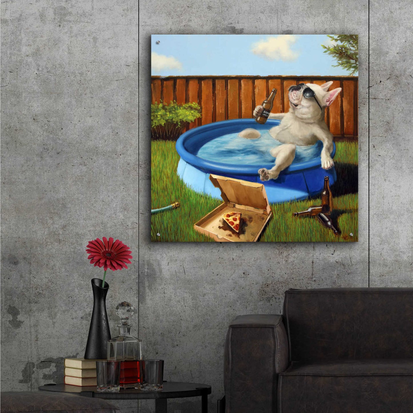 Epic Art 'When Human Is Away' by Lucia Heffernan, Acrylic Glass Wall Art,36x36