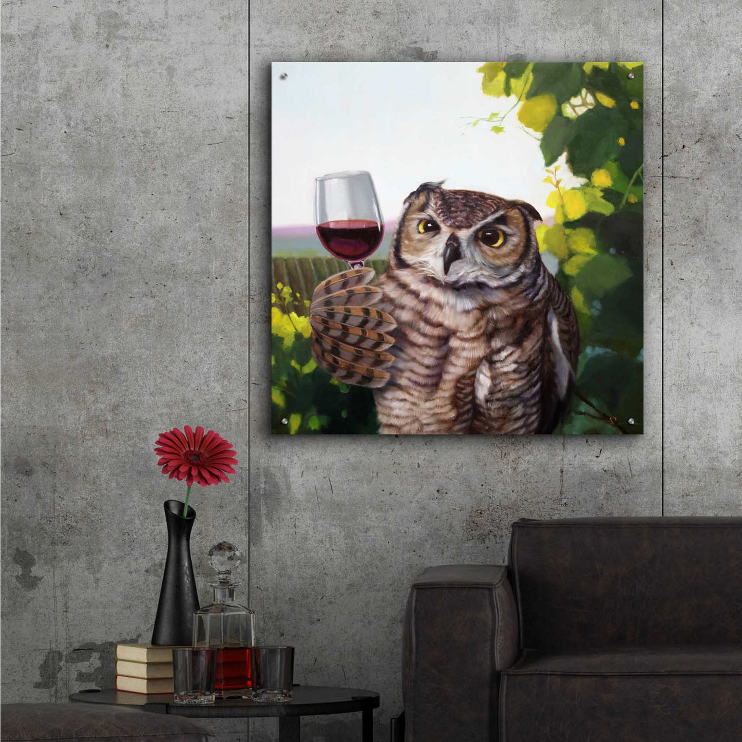 Epic Art 'The Connoisseur' by Lucia Heffernan, Acrylic Glass Wall Art,36x36