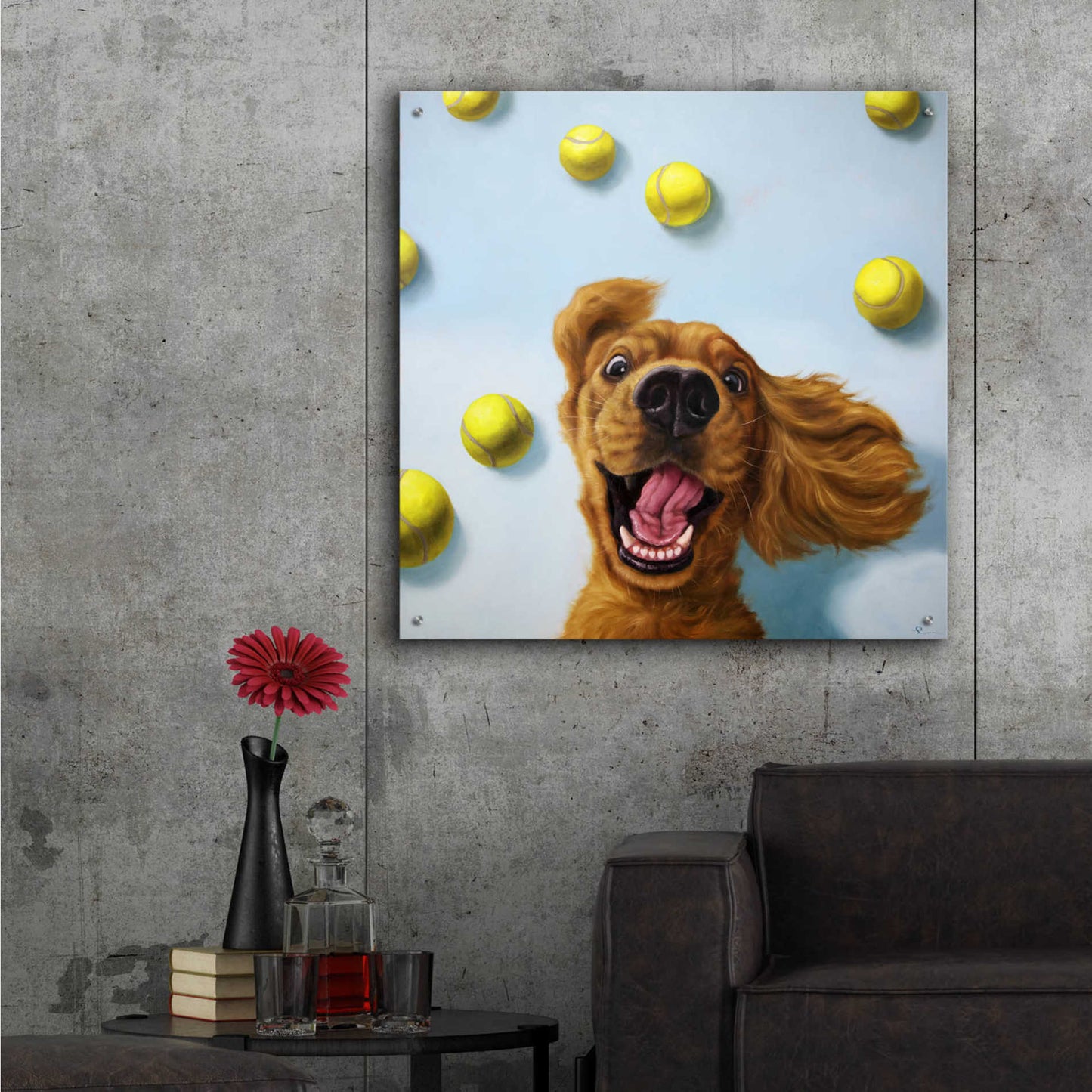 Epic Art 'Ball Boy' by Lucia Heffernan, Acrylic Glass Wall Art,36x36