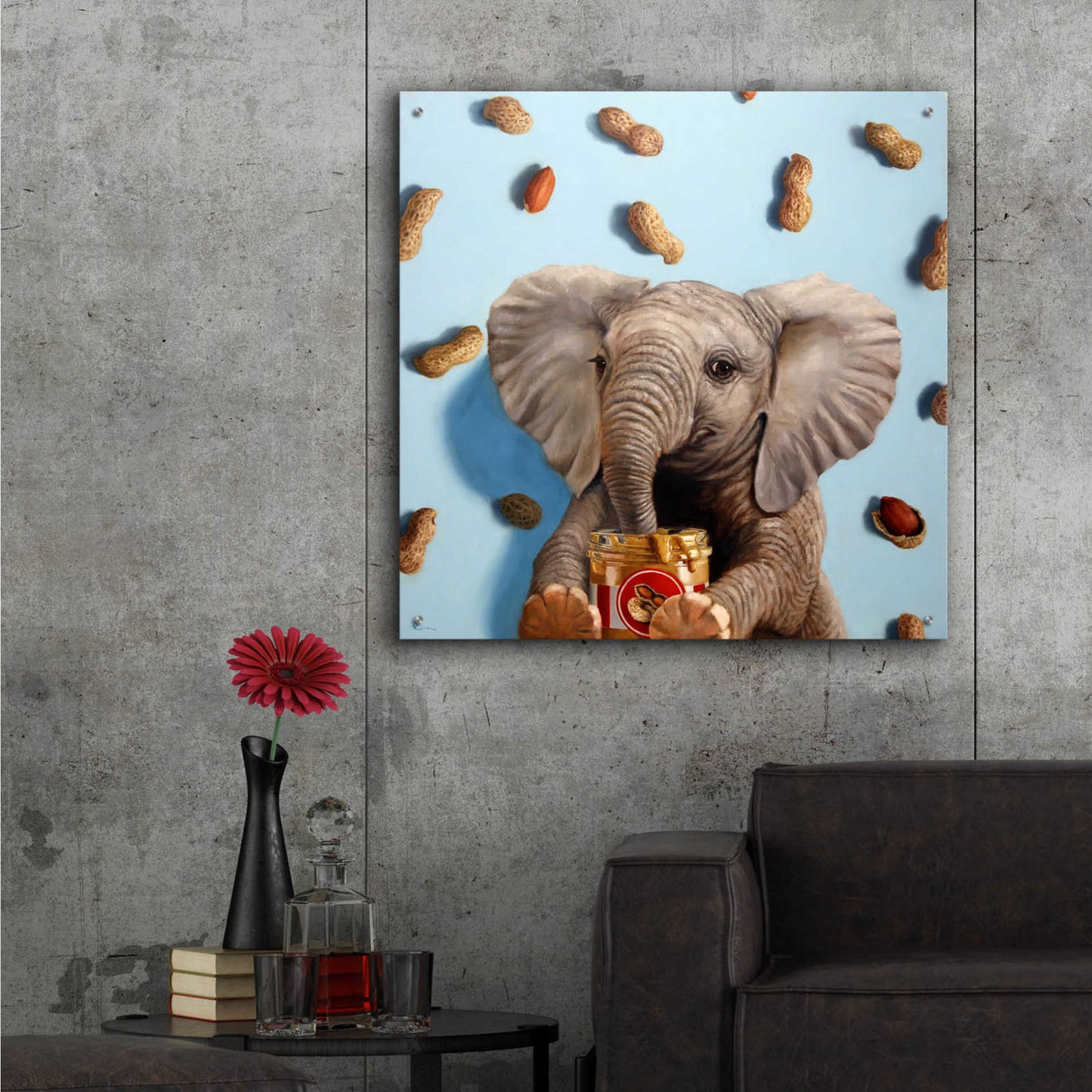 Epic Art 'Feeling Nutty' by Lucia Heffernan, Acrylic Glass Wall Art,36x36