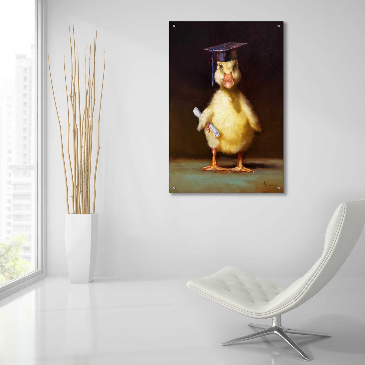 Epic Art 'The Graduate' by Lucia Heffernan, Acrylic Glass Wall Art,24x36