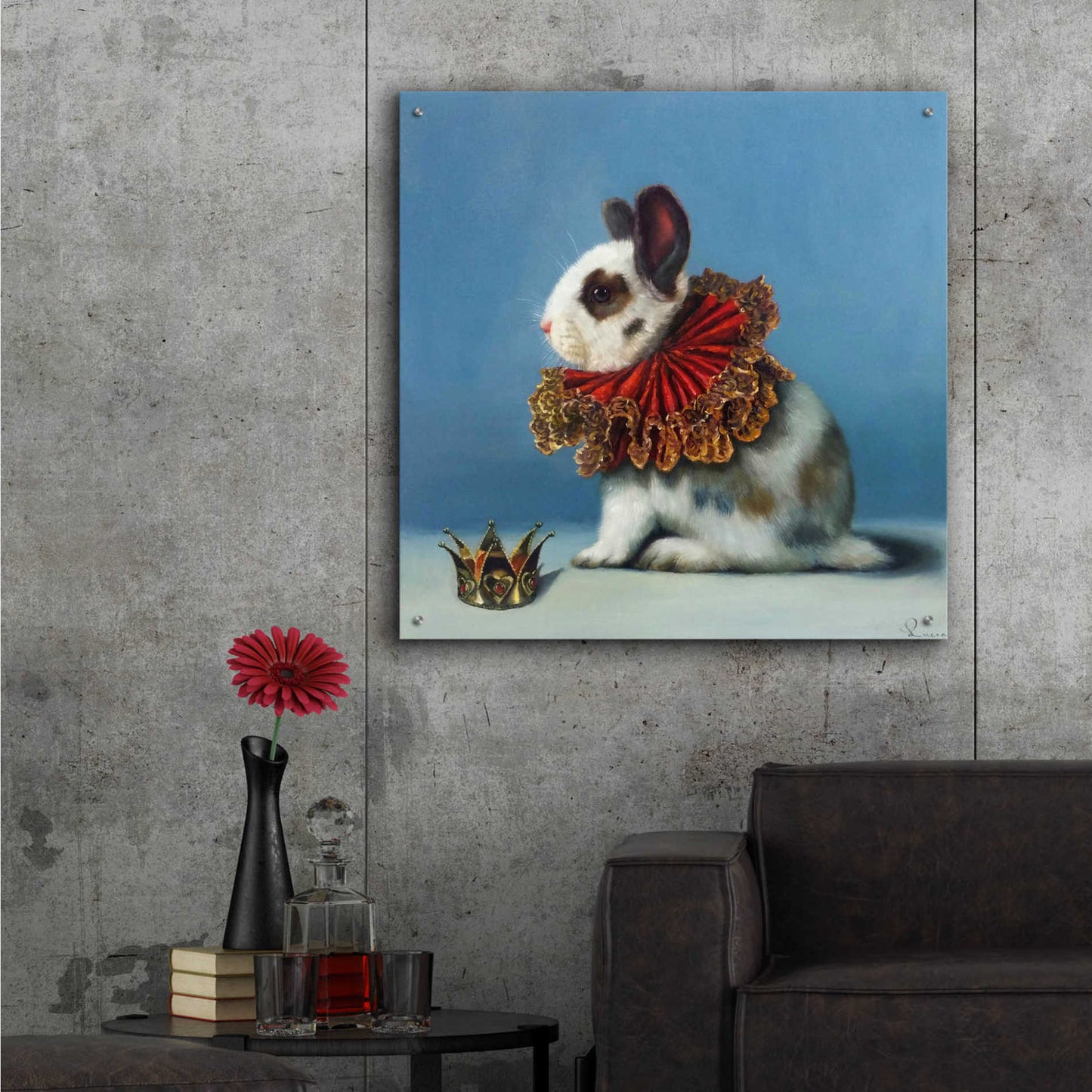 Epic Art 'Queen of Hearts' by Lucia Heffernan, Acrylic Glass Wall Art,36x36