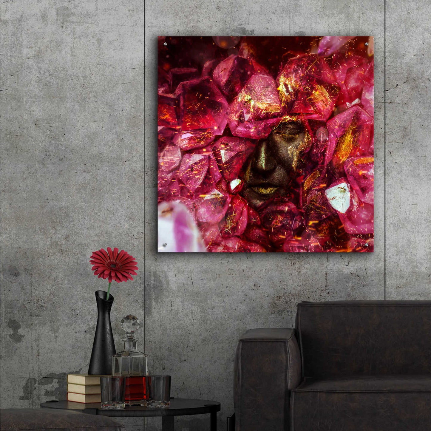 Epic Art 'States of the Matter - Crystallize' by Mario Sanchez Nevado, Acrylic Glass Wall Art,36x36