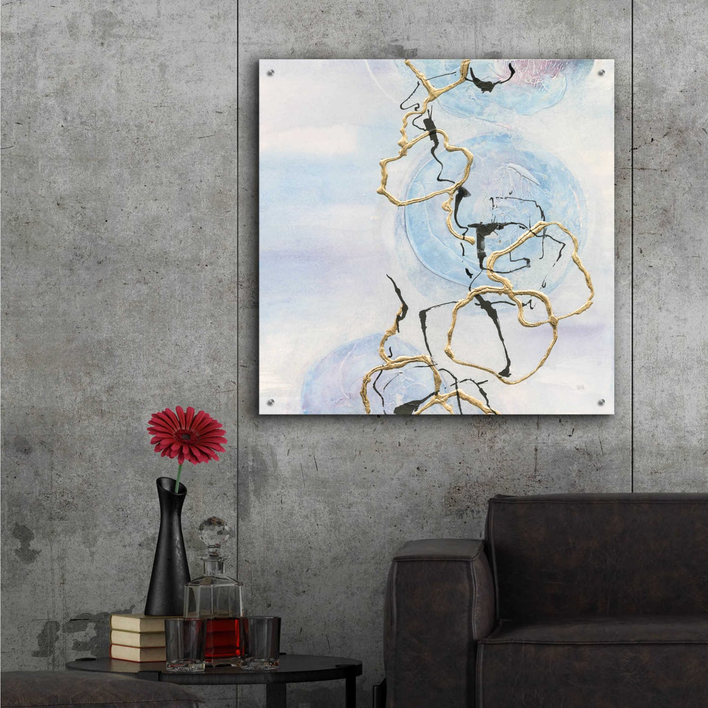 Epic Art 'Abstract Lines On Pastel II' by Chris Paschke,36x36