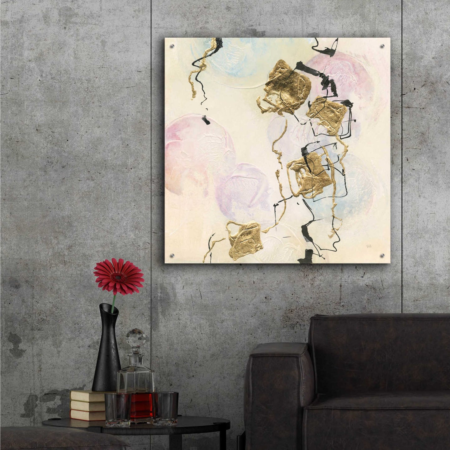 Epic Art 'Gold Blocks On Pastel I' by Chris Paschke,36x36