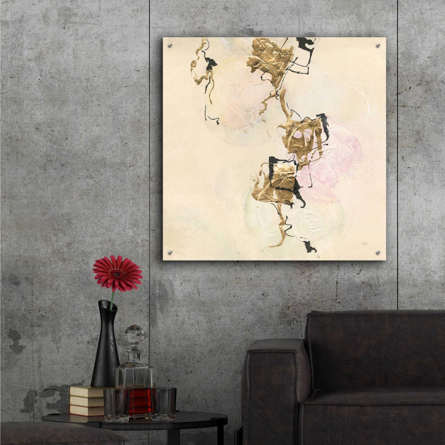 Epic Art 'Gold Blocks On Pastel II' by Chris Paschke,36x36