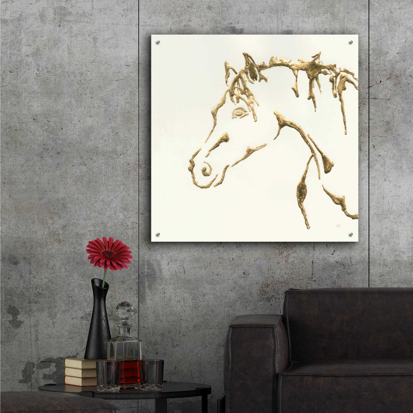 Epic Art 'Gilded Cowpony' by Chris Paschke,36x36