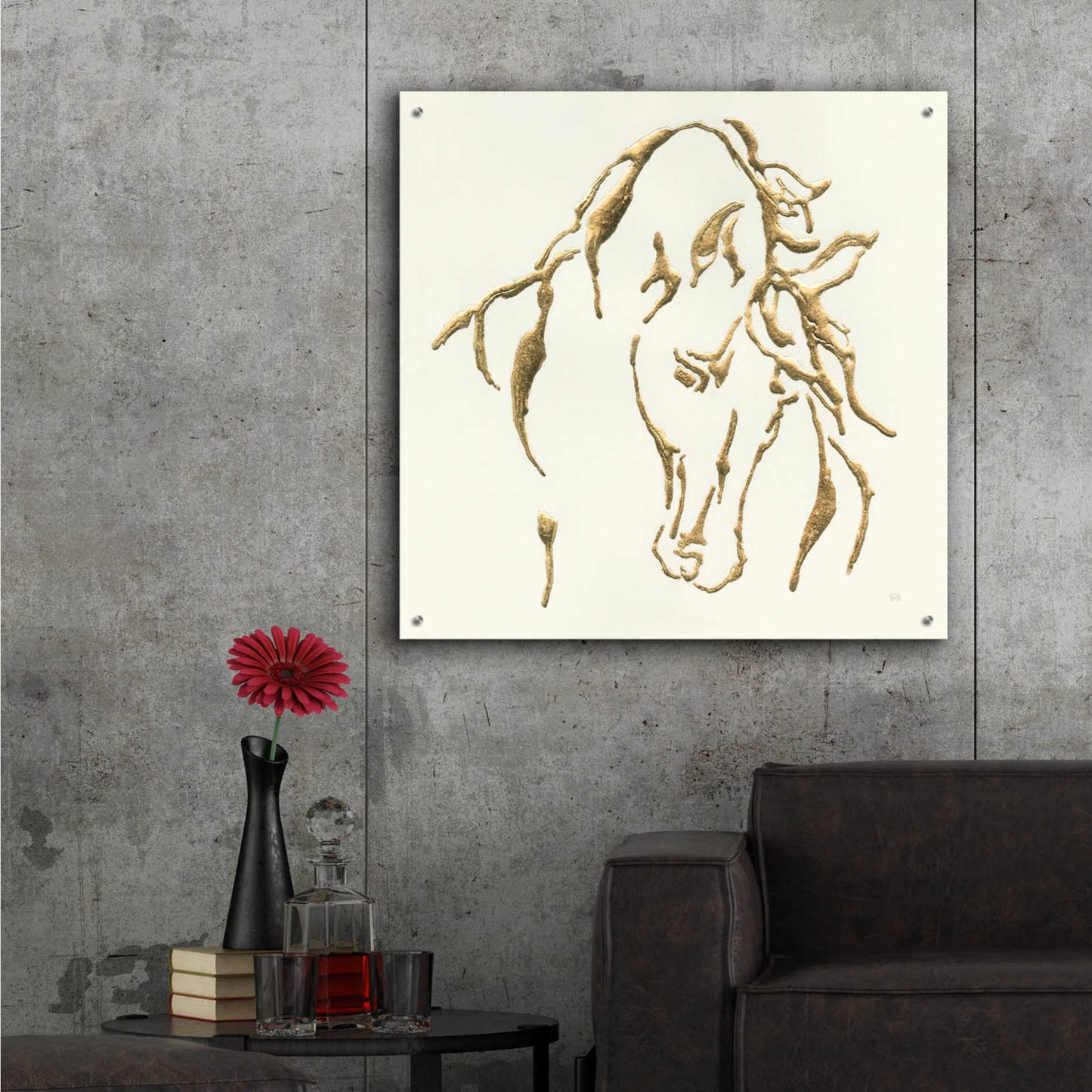 Epic Art 'Gilded Stallion' by Chris Paschke,36x36