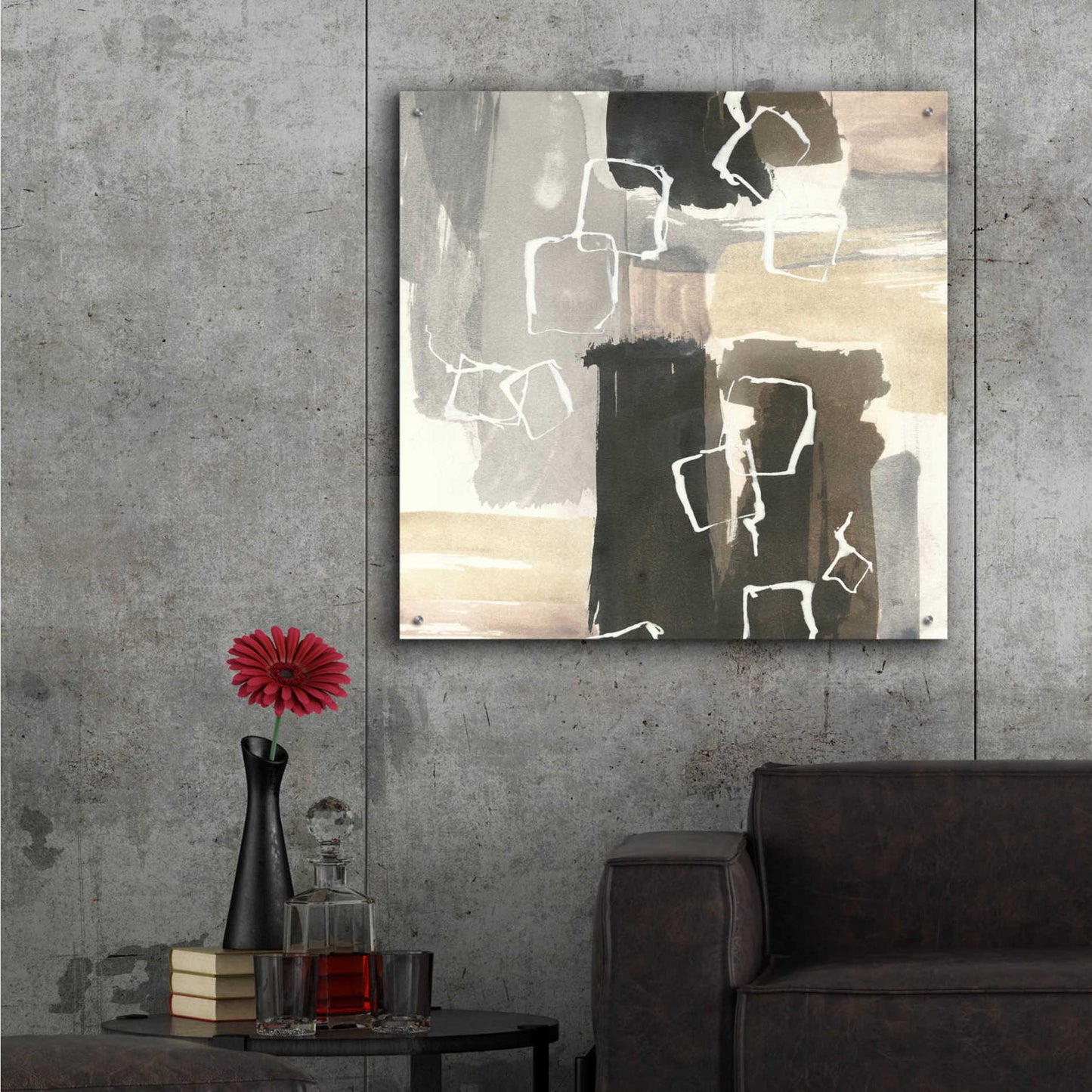 Epic Art 'Dancing Squares I' by Chris Paschke,36x36