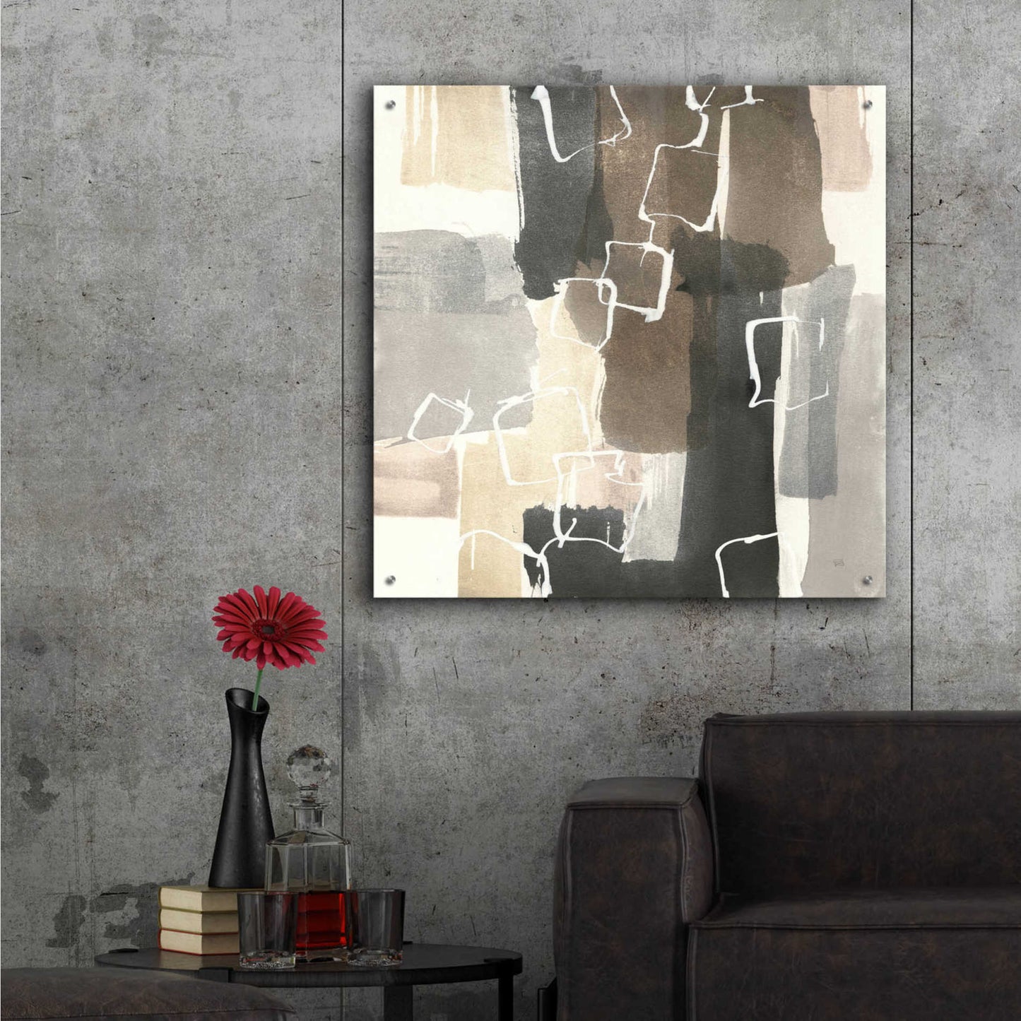 Epic Art 'Dancing Squares II' by Chris Paschke,36x36