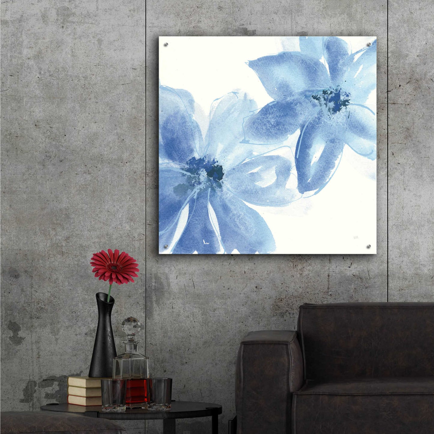 Epic Art 'Cobalt Clematis II' by Chris Paschke,36x36