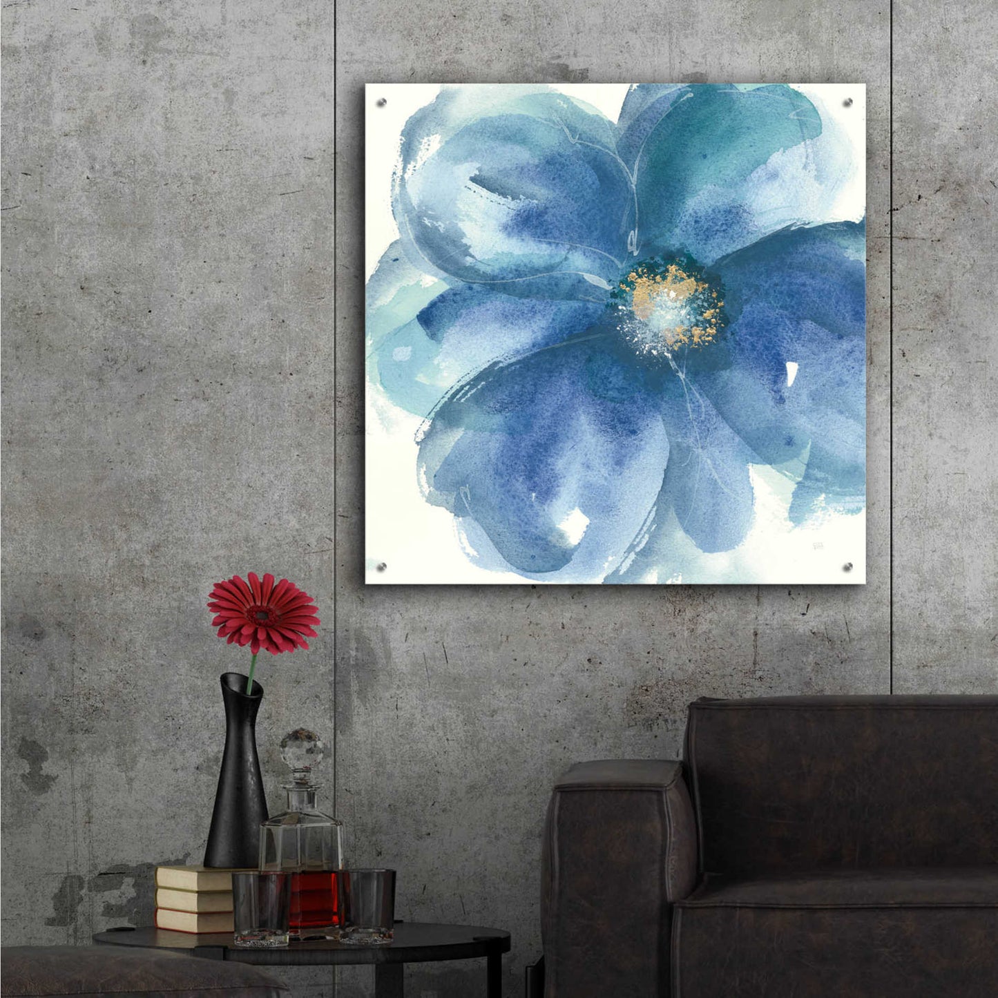 Epic Art 'Indigo Mint III' by Chris Paschke,36x36