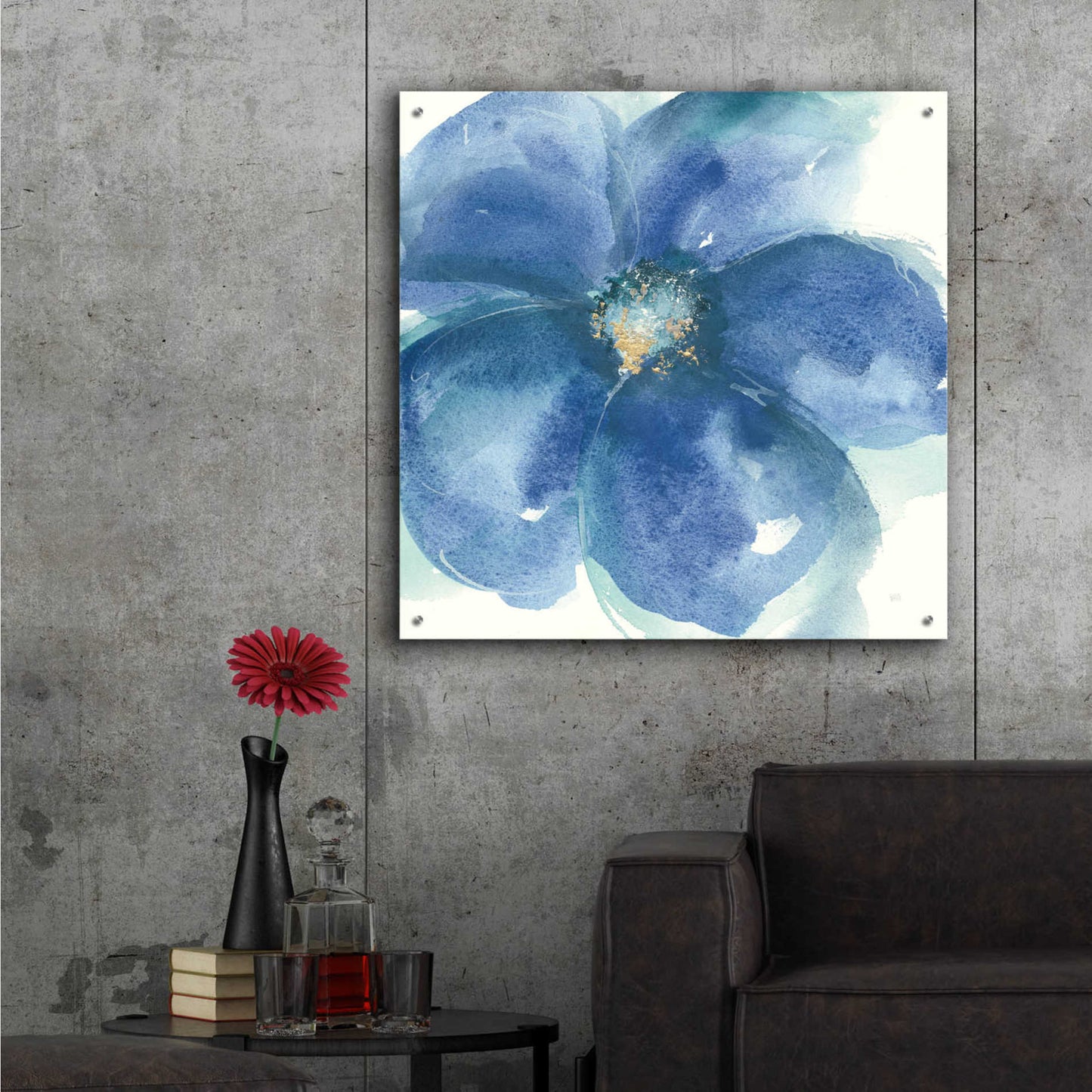 Epic Art 'Indigo Mint IV' by Chris Paschke,36x36
