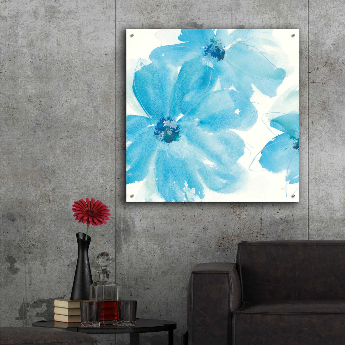 Epic Art 'Aqua Mint Clematis I' by Chris Paschke,36x36