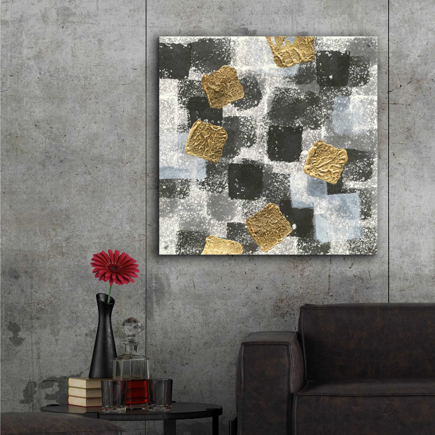 Epic Art 'Gold Squares III' by Chris Paschke,36x36