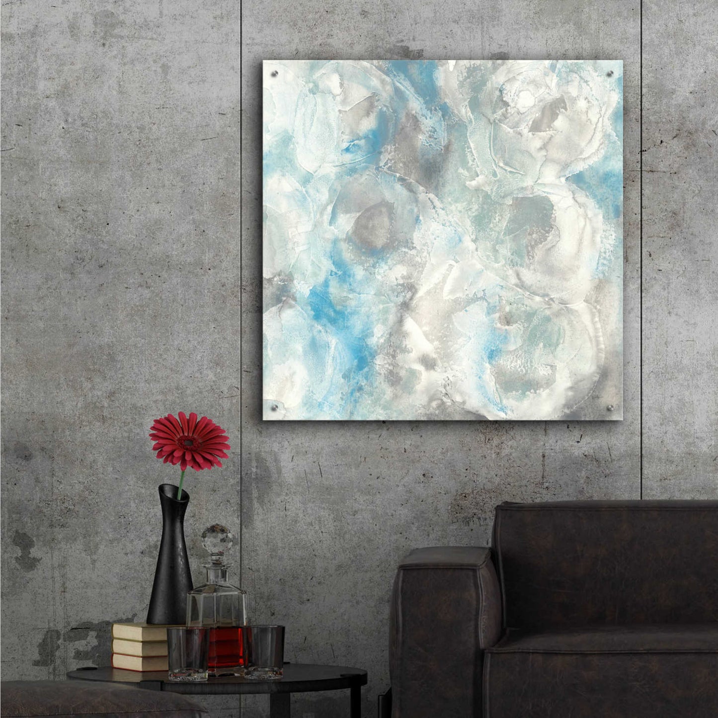 Epic Art 'Pale Blue Circles I' by Chris Paschke,36x36