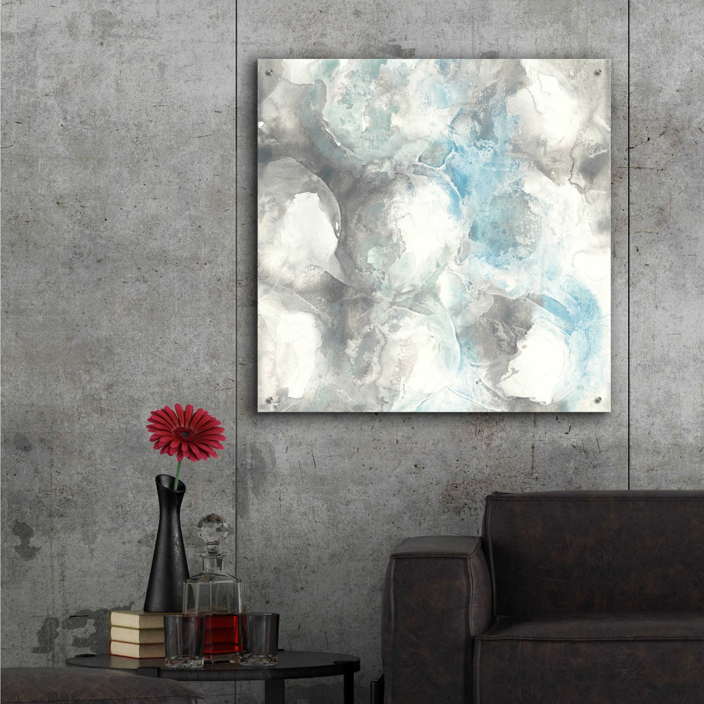 Epic Art 'Pale Blue Circles II' by Chris Paschke,36x36