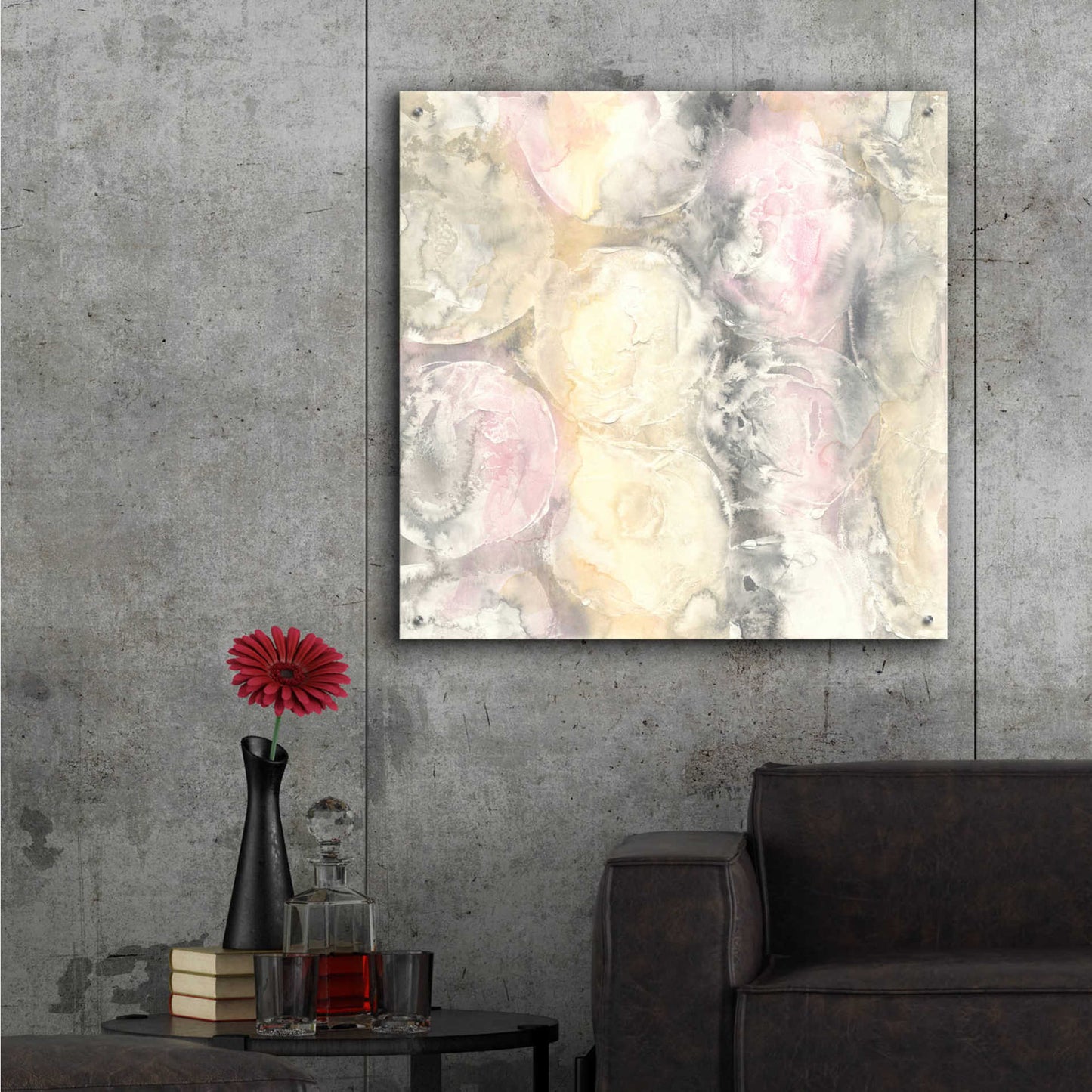 Epic Art 'Blush Circles I' by Chris Paschke,36x36