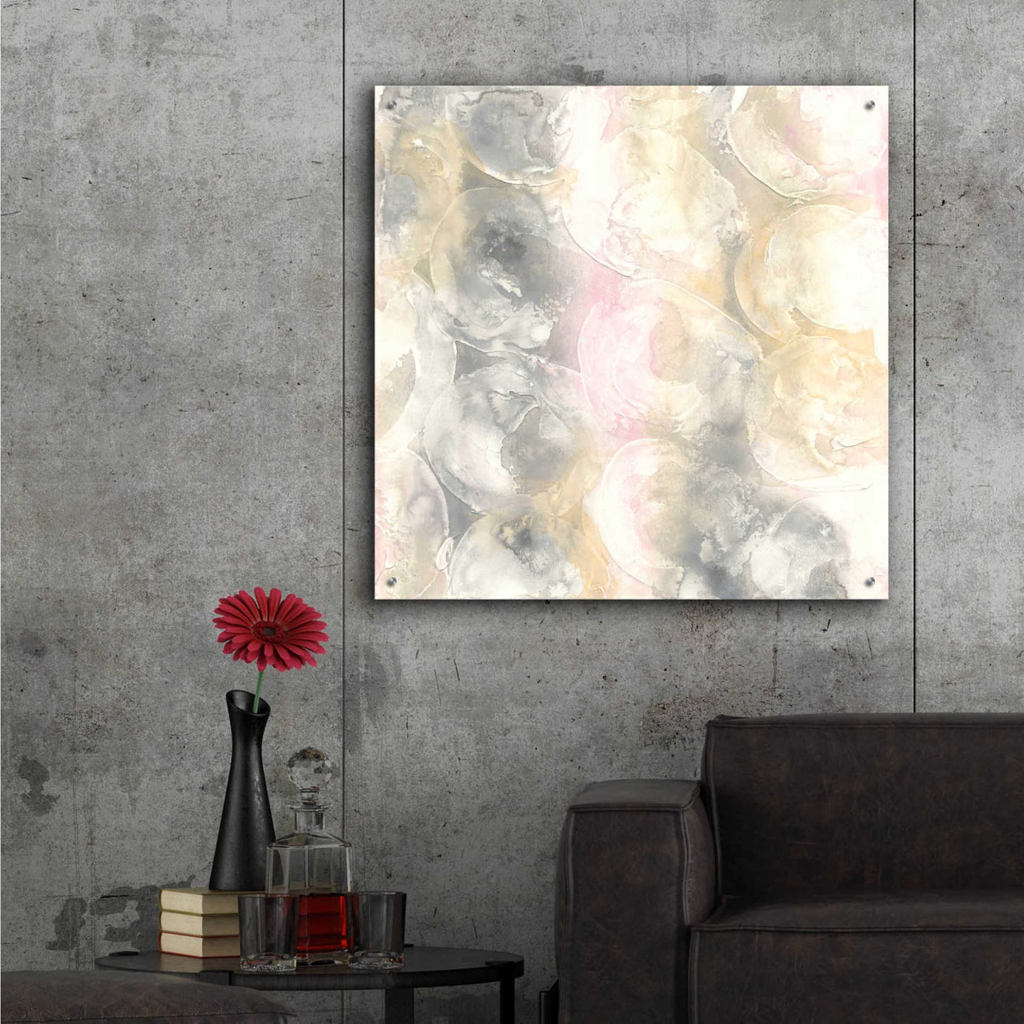 Epic Art 'Blush Circles II' by Chris Paschke,36x36