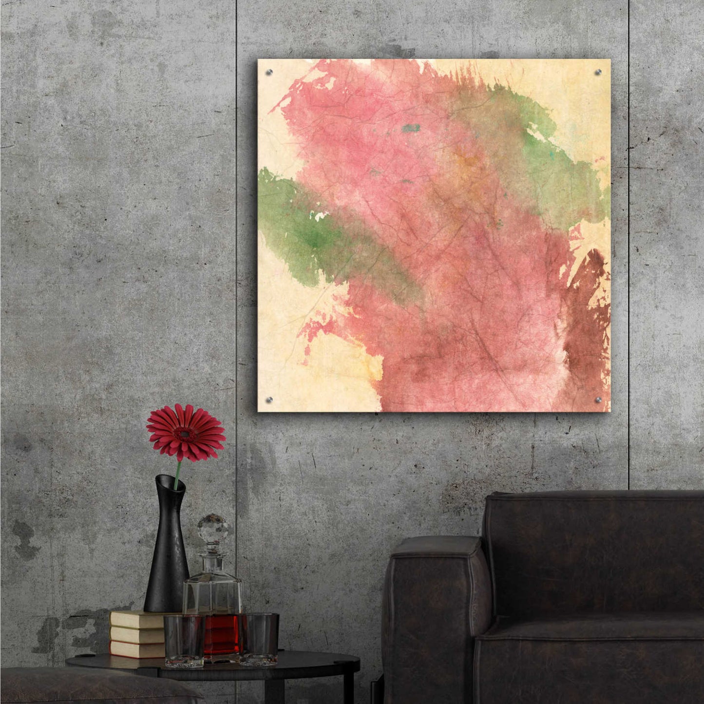 Epic Art 'Rouge Growth I' by Chris Paschke,36x36