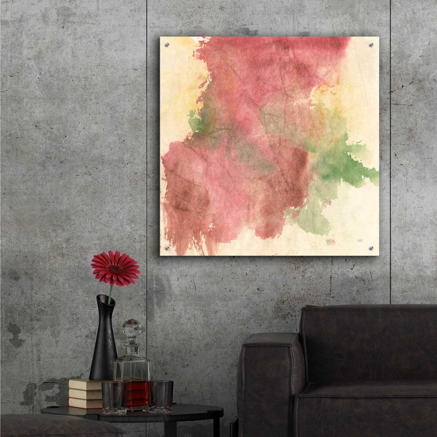 Epic Art 'Rouge Growth II' by Chris Paschke,36x36