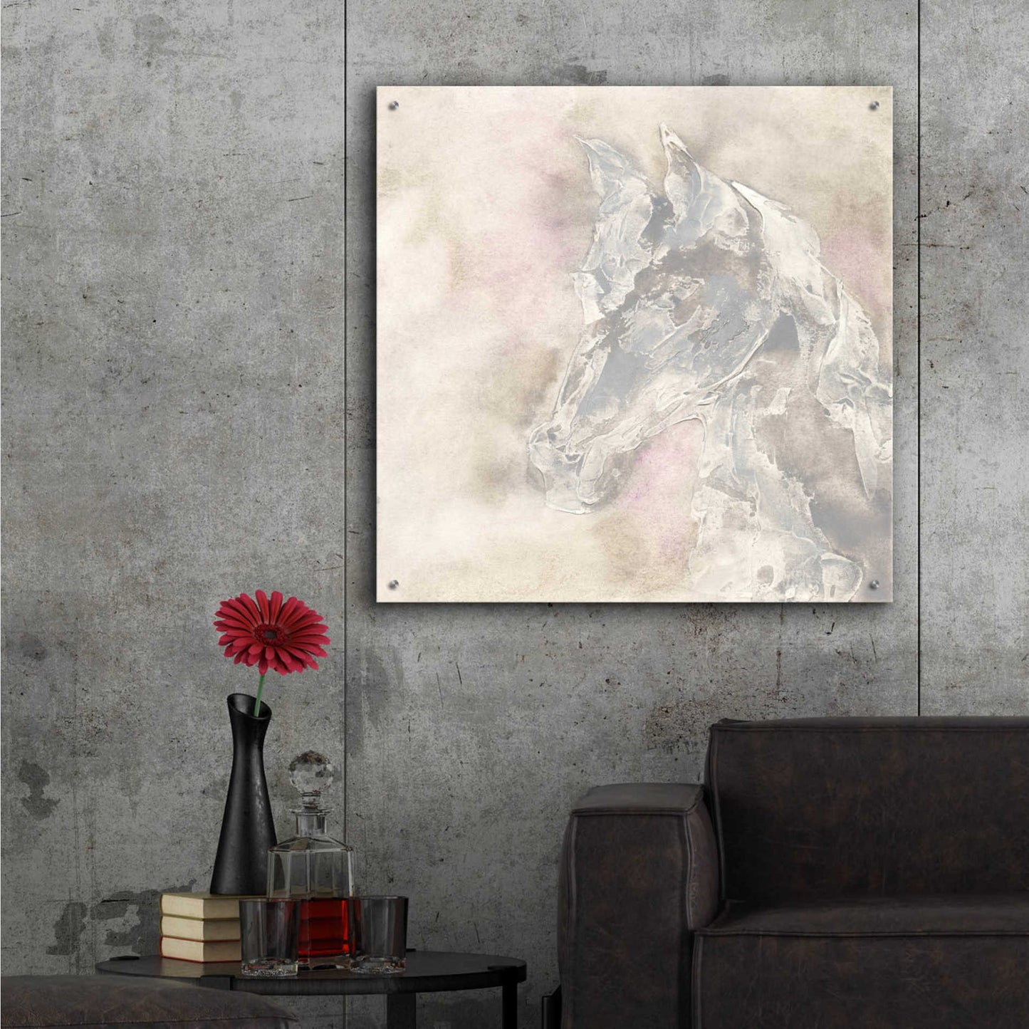 Epic Art 'Gray Head IV' by Chris Paschke,36x36
