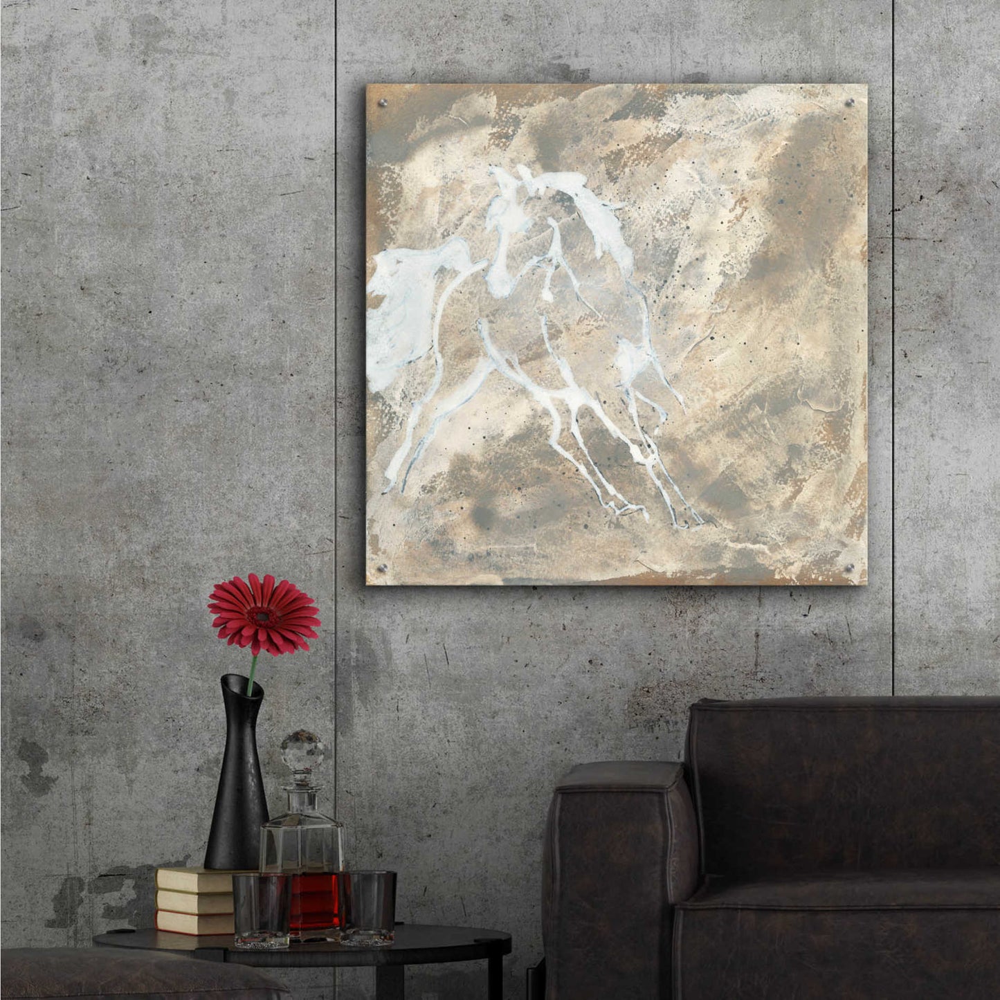 Epic Art 'White Horse I' by Chris Paschke,36x36