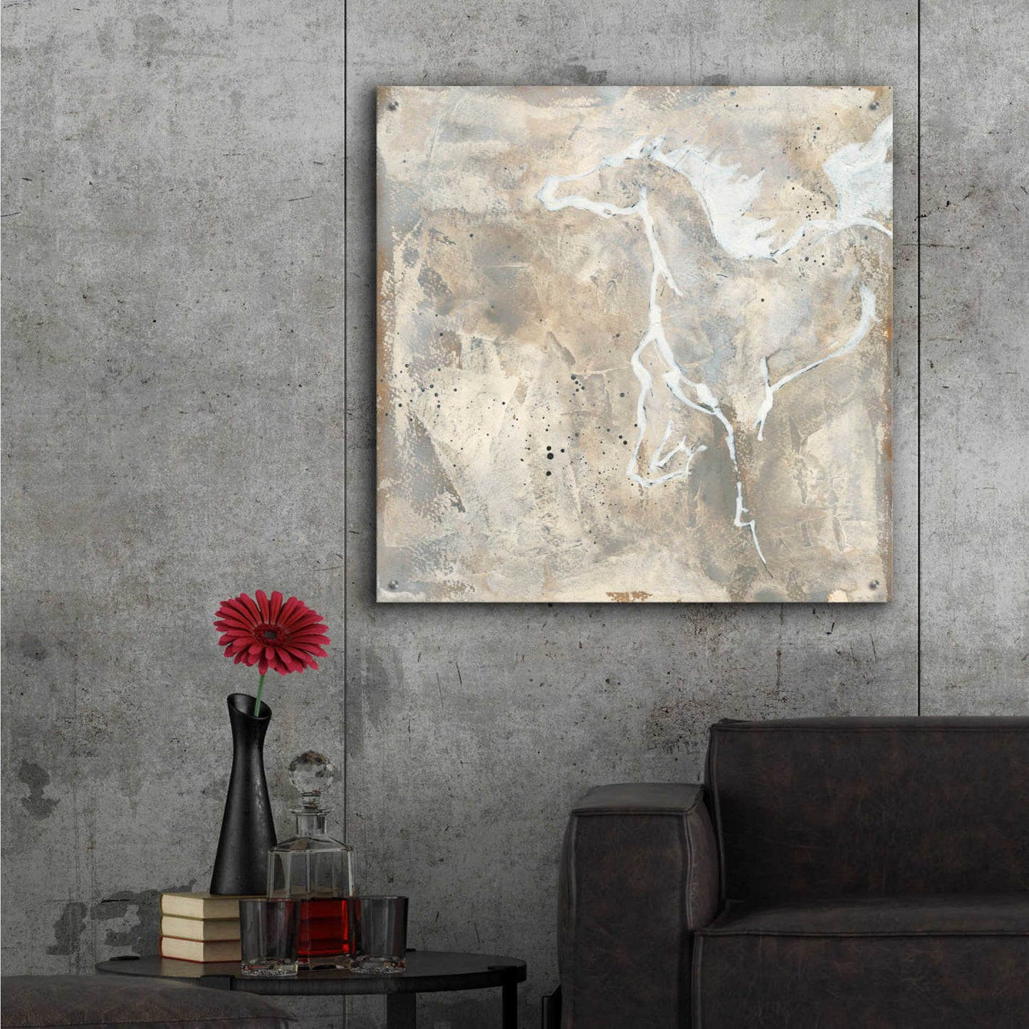 Epic Art 'White Horse II' by Chris Paschke,36x36