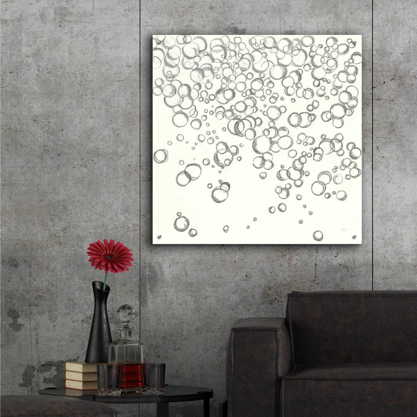 Epic Art 'Bubbles I' by Chris Paschke,36x36