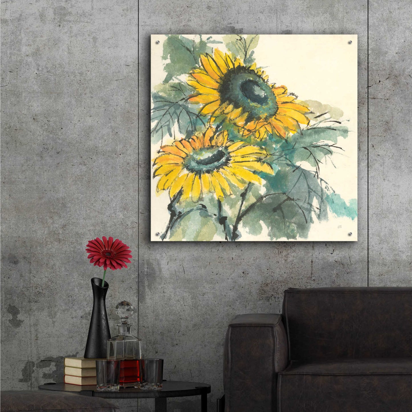 Epic Art 'Sunflower I' by Chris Paschke,36x36