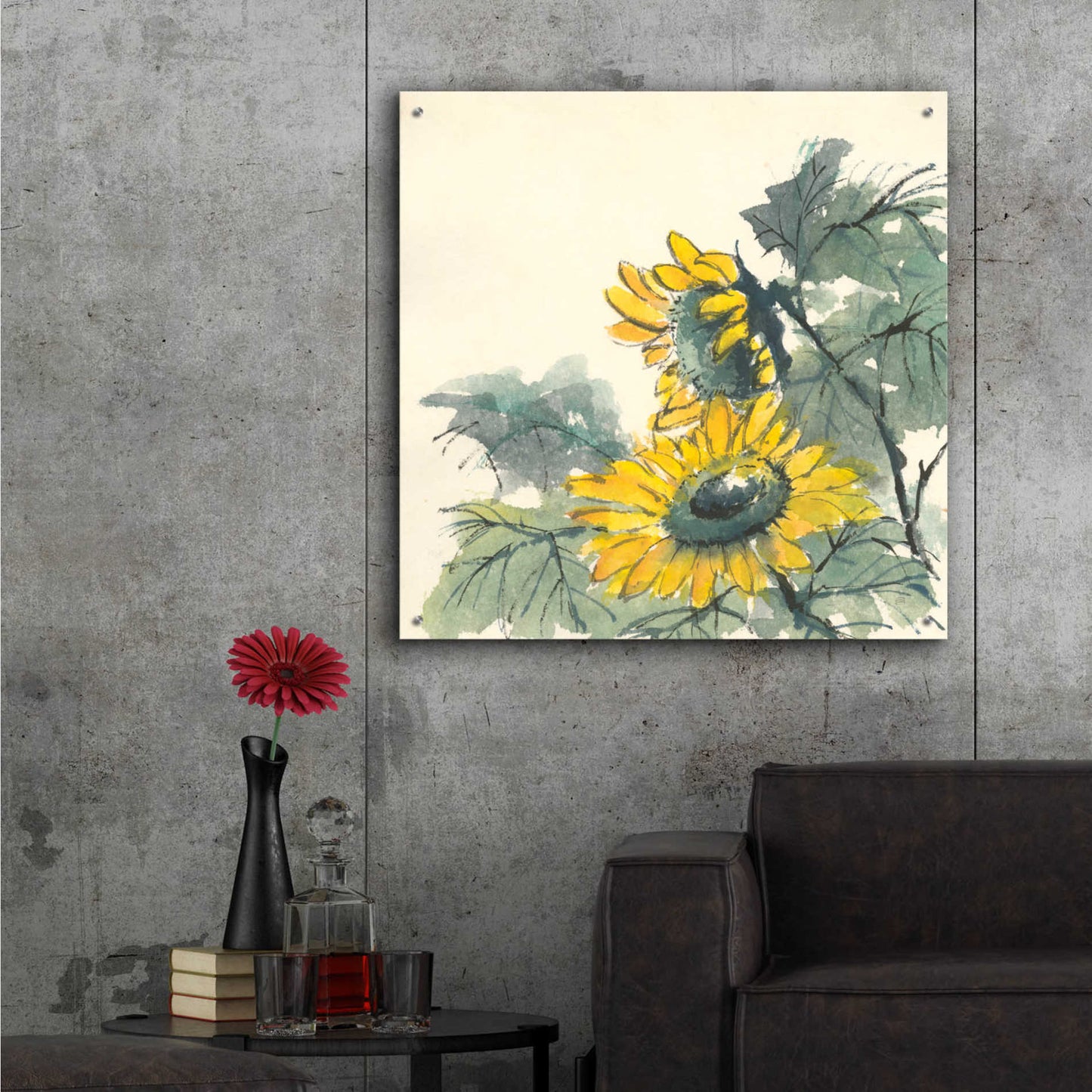 Epic Art 'Sunflower II' by Chris Paschke,36x36