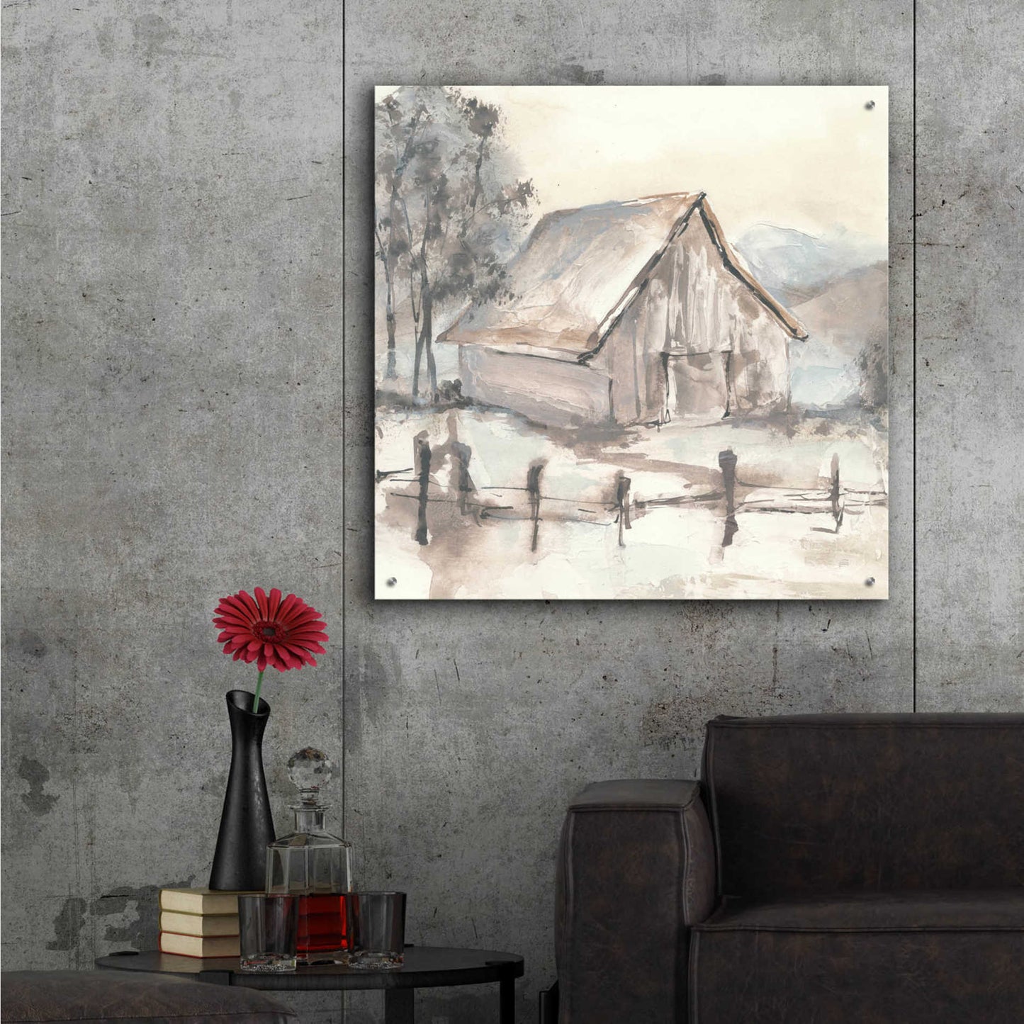 Epic Art 'Barn VII' by Chris Paschke,36x36