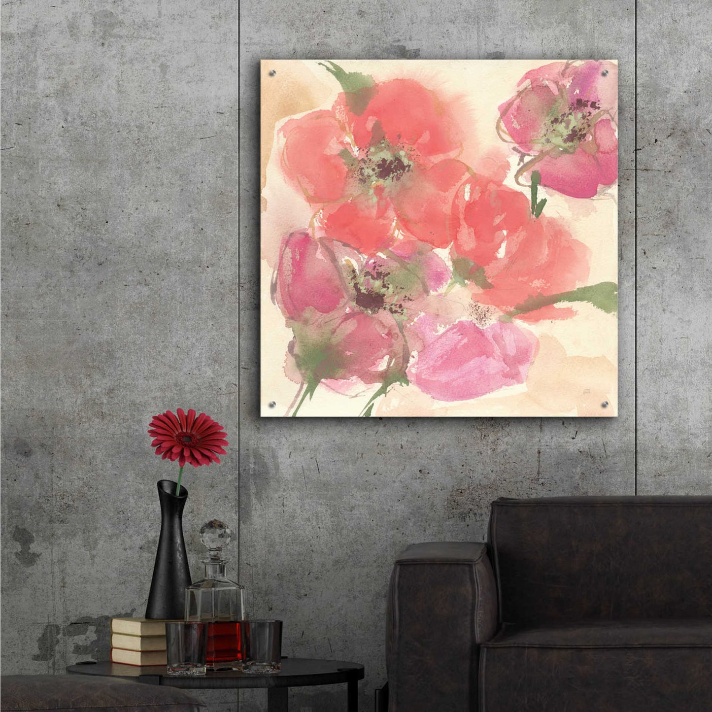 Epic Art 'Coral Blooms I' by Chris Paschke,36x36