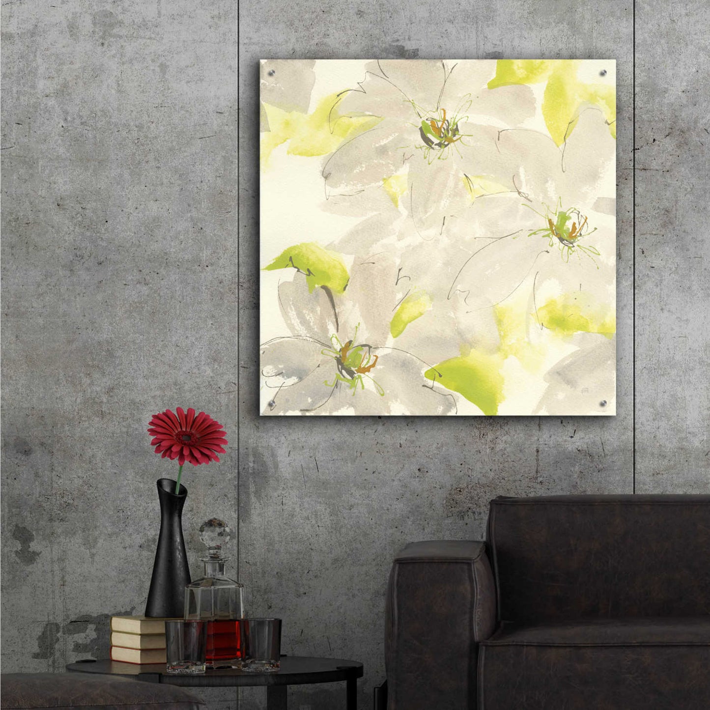 Epic Art 'Dancing Clematis I' by Chris Paschke,36x36