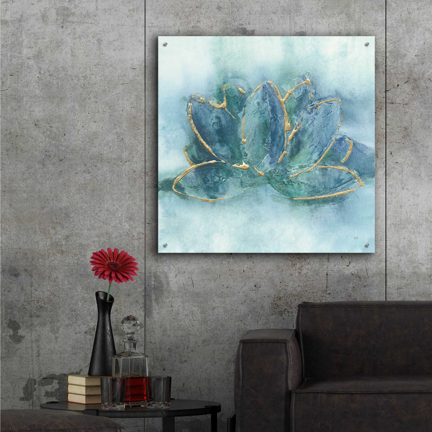 Epic Art 'Buddha Lotus' by Chris Paschke,36x36