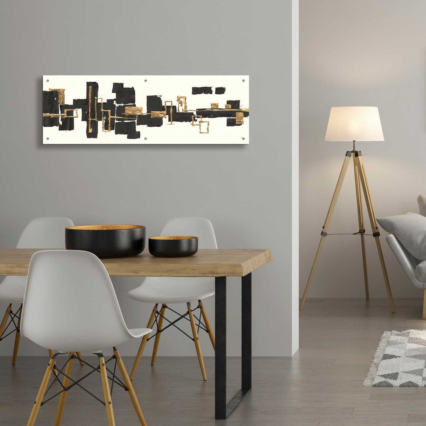Epic Art 'Gilded Boxes III' by Chris Paschke,48x16